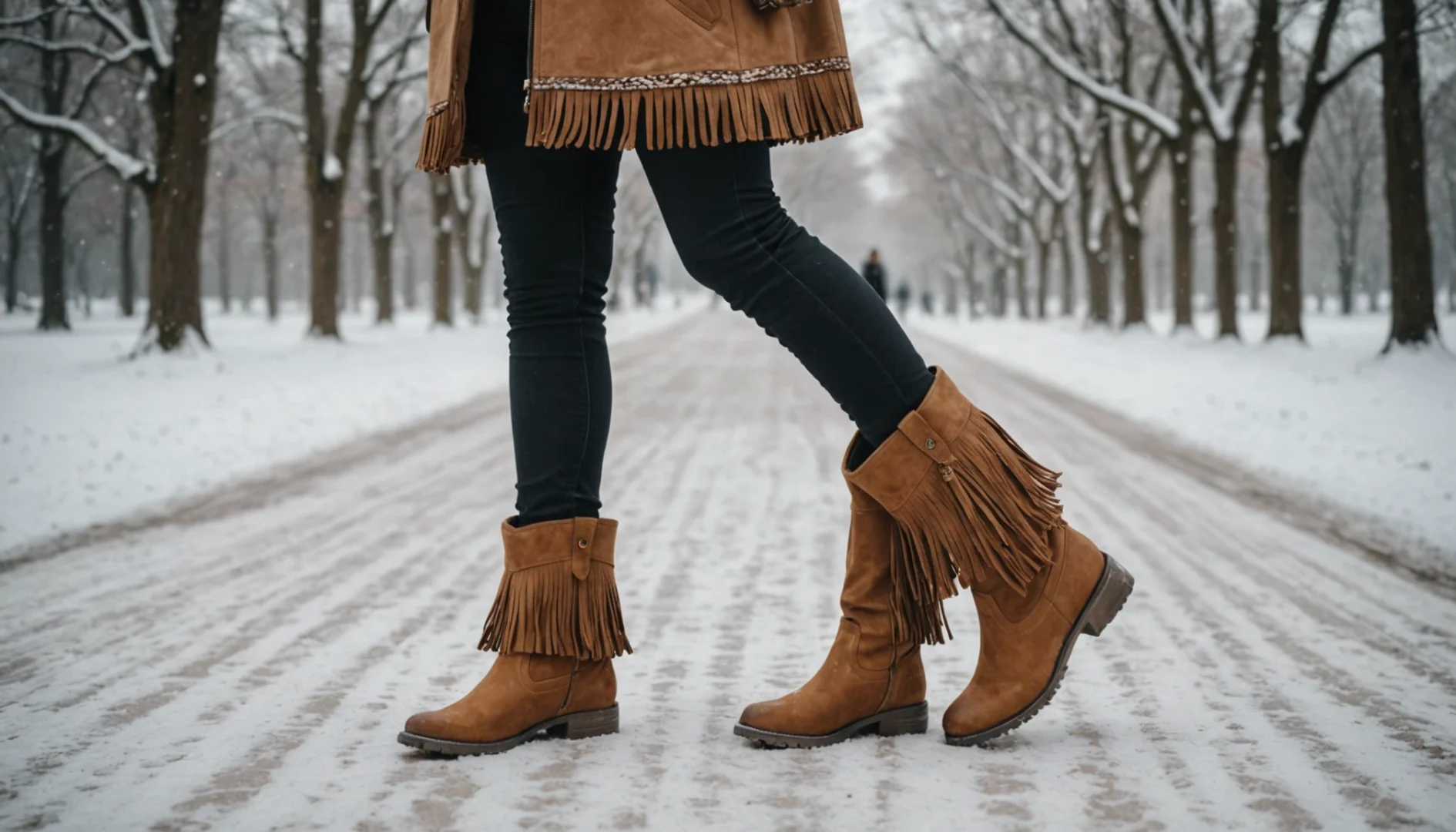 bottes à frange